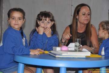 Lección escolar en el pregón de San Roque (Foto TF)